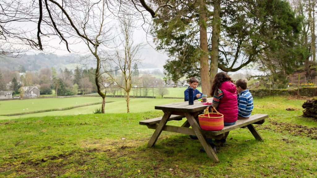 A Family Enjoying a Picnic in the Park